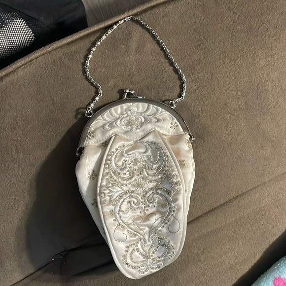 Vintage clutch beaded hand bag - Picture 1 of 7